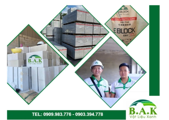 Green B.A.K - Gạch siêu nhẹ, ngôi nhà xanh, cuộc sống tiện nghi.